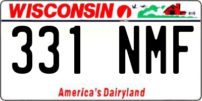 WI license plate 331NMF