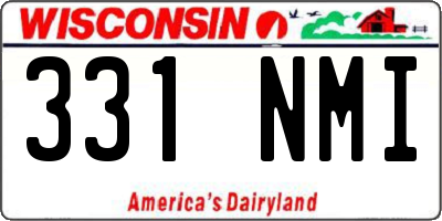 WI license plate 331NMI