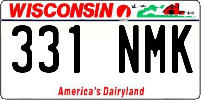 WI license plate 331NMK