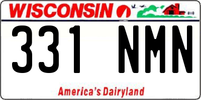 WI license plate 331NMN
