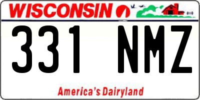 WI license plate 331NMZ