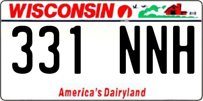WI license plate 331NNH