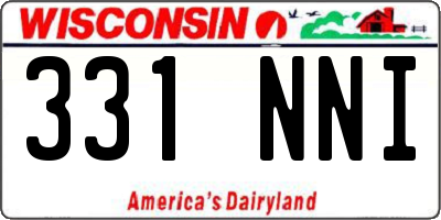 WI license plate 331NNI
