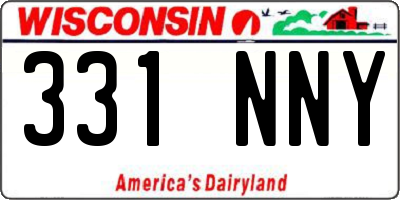 WI license plate 331NNY