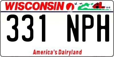 WI license plate 331NPH