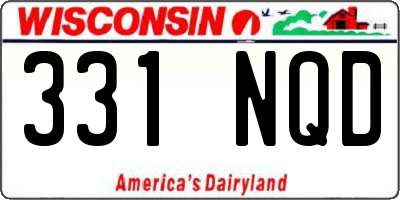 WI license plate 331NQD