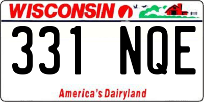 WI license plate 331NQE