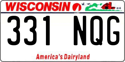 WI license plate 331NQG