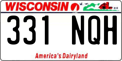 WI license plate 331NQH
