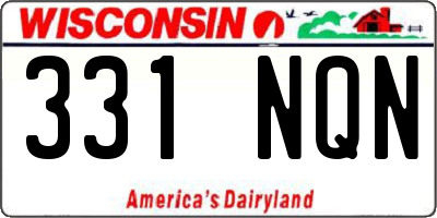 WI license plate 331NQN