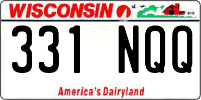 WI license plate 331NQQ
