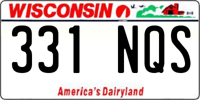 WI license plate 331NQS