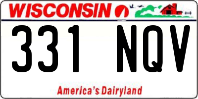 WI license plate 331NQV