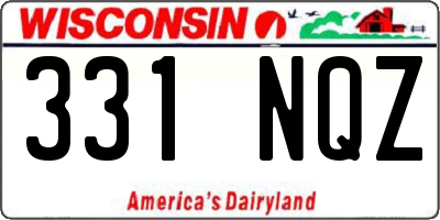 WI license plate 331NQZ