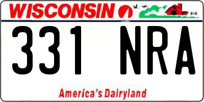 WI license plate 331NRA