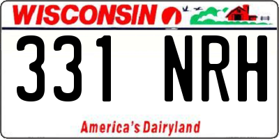 WI license plate 331NRH