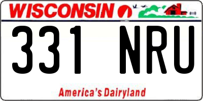 WI license plate 331NRU