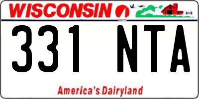 WI license plate 331NTA