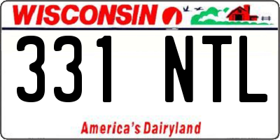 WI license plate 331NTL
