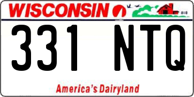 WI license plate 331NTQ