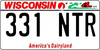 WI license plate 331NTR