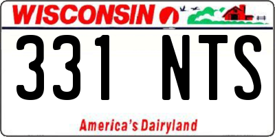 WI license plate 331NTS