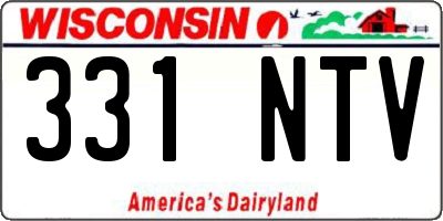WI license plate 331NTV