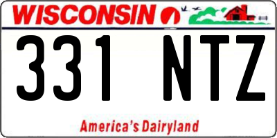 WI license plate 331NTZ