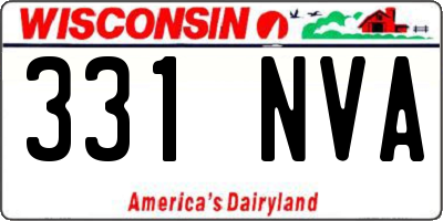 WI license plate 331NVA