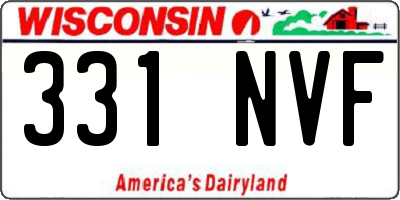 WI license plate 331NVF