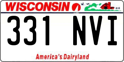 WI license plate 331NVI