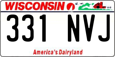 WI license plate 331NVJ