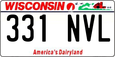 WI license plate 331NVL