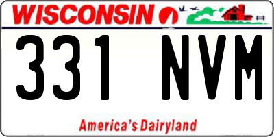 WI license plate 331NVM