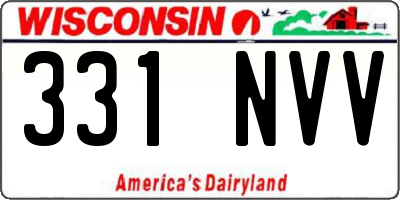 WI license plate 331NVV