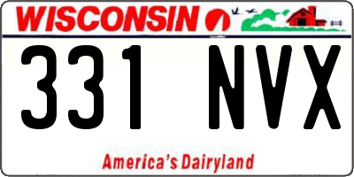 WI license plate 331NVX
