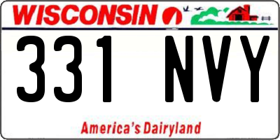 WI license plate 331NVY