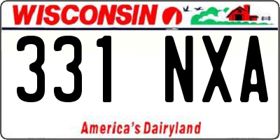 WI license plate 331NXA