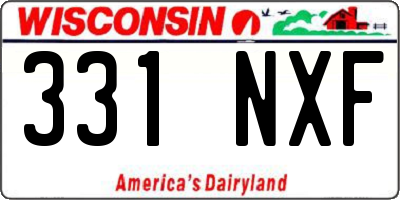 WI license plate 331NXF