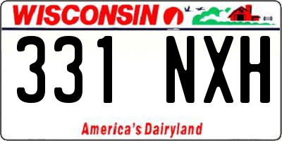 WI license plate 331NXH