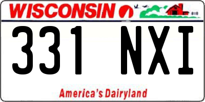 WI license plate 331NXI