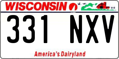 WI license plate 331NXV
