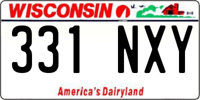 WI license plate 331NXY