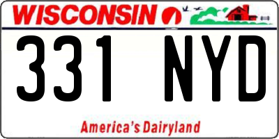 WI license plate 331NYD