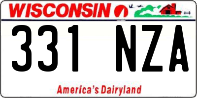 WI license plate 331NZA