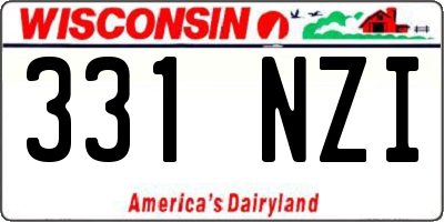 WI license plate 331NZI
