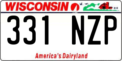 WI license plate 331NZP