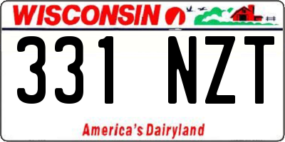 WI license plate 331NZT