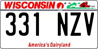 WI license plate 331NZV