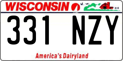 WI license plate 331NZY